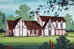 Steep Gables Magnify This Homes Distinct Tudor Style