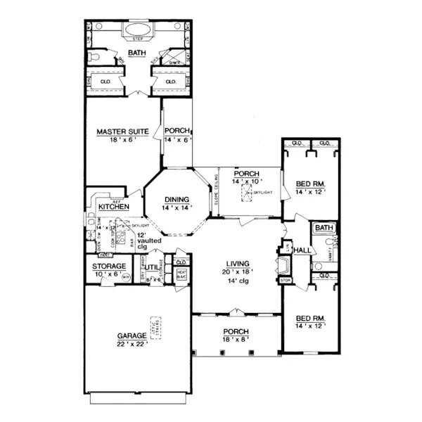 Southern House Plan First Floor - Covington Mill Southern Home 020D-0191 - Search House Plans and More