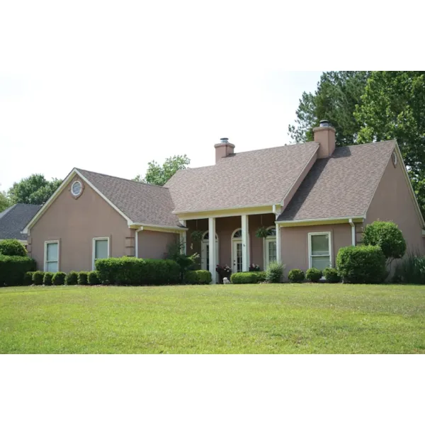 Arched Windows And Double-Door Entry