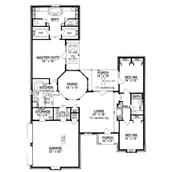 English Cottage House Plan First Floor - Westgrove Tudor Style Home 020D-0193 - Shop House Plans and More