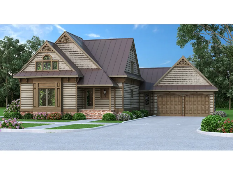 Shingle House Plan Front Photo 01 - Beckworth Craftsman Home 020D-0196 - Search House Plans and More