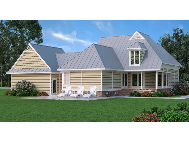 Shingle House Plan Rear Photo 01 - Beckworth Craftsman Home 020D-0196 - Search House Plans and More