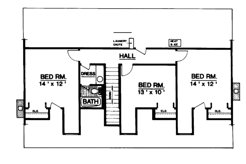 Country House Plan Second Floor - Campton Country Home 020D-0207 - Search House Plans and More