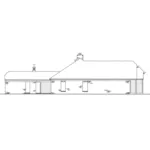 Victorian House Plan Left Elevation - Susanville Acadian Ranch Home 020D-0222 - Shop House Plans and More