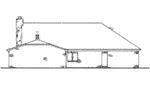 Southern House Plan Rear Elevation - Susanville Acadian Ranch Home 020D-0222 - Shop House Plans and More