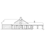 Victorian House Plan Right Elevation - Susanville Acadian Ranch Home 020D-0222 - Shop House Plans and More