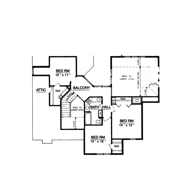 Traditional House Plan Second Floor - Delevan Place European Home 020D-0223 - Search House Plans and More