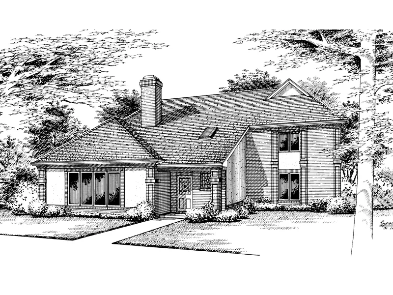 Contemporary House Plan Front Image of House - Littleriver Contemporary Home 020D-0229 - Shop House Plans and More