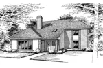 Contemporary House Plan Front Image of House - Littleriver Contemporary Home 020D-0229 - Shop House Plans and More