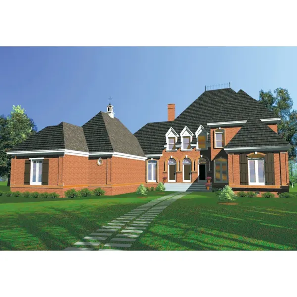 All Brick European Two-Story With Uncommon Style