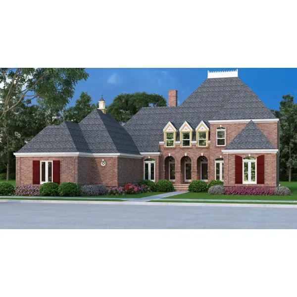 Luxury European Style Home With Beautiful Dormers And Windows