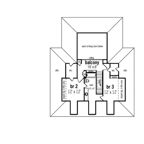 Southern House Plan Second Floor - Glenhaven Plantation Home 020D-0240 - Search House Plans and More