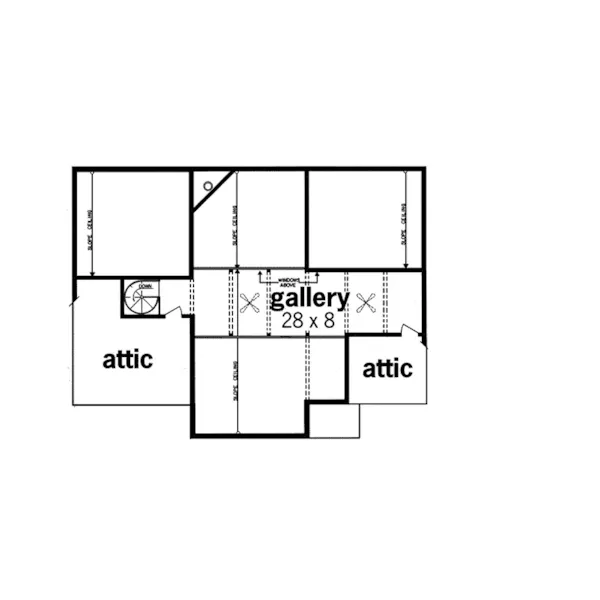 Contemporary House Plan Second Floor - Calistoga Modern Ranch Home 020D-0257 - Search House Plans and More