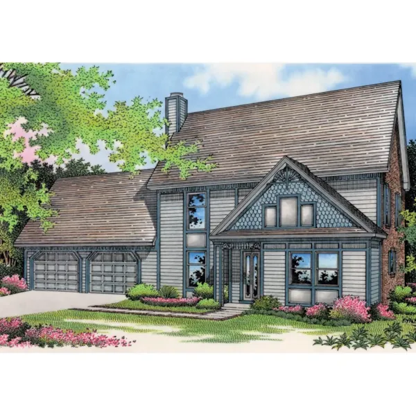 Two-Story Craftsman Style Home With Unique Detailed Gable