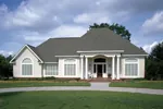 Ranch House Plan Front Photo 01 - Knights Manor European Home 020D-0266 - Search House Plans and More
