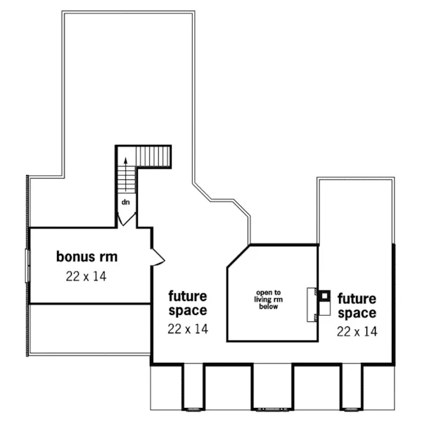 Traditional House Plan Second Floor - Crockett Plantation Home 020D-0279 - Search House Plans and More