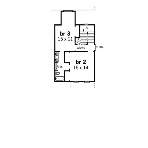 Country House Plan Second Floor - Reedmill Country French Home 020D-0296 - Shop House Plans and More