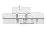 Traditional House Plan Rear Elevation - Summerfarm Plantation Home 020D-0310 - Shop House Plans and More