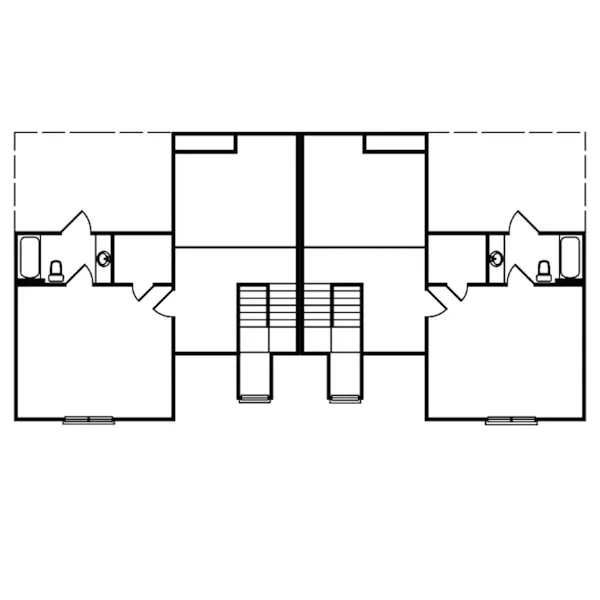 Multi-Family House Plan Second Floor - Leaoak Multi-Family Home 020D-0320 - Shop House Plans and More