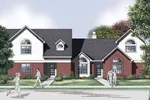 Traditional House Plan Front of Home - Knollbridge Multi-Family Home 020D-0321 - Search House Plans and More