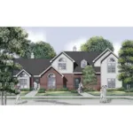 Multi-Family House Plan Front of House 020D-0324