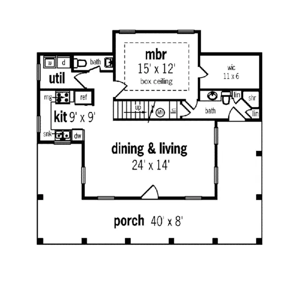 Plantation House Plan First Floor - Oakhurst Plantation Home 020D-0325 - Shop House Plans and More