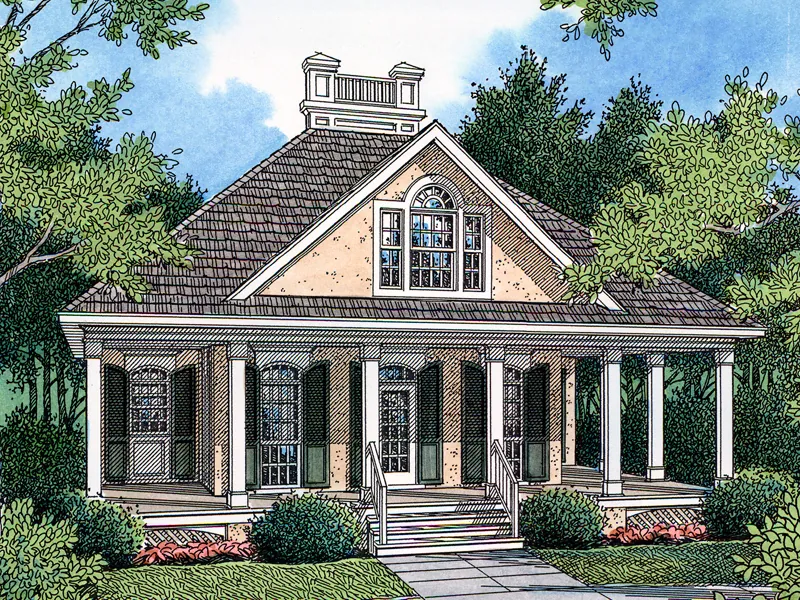 Formal Home With Charming Southern Plantation Style