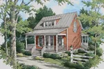 Bungalow Styled Acadian With Deep Front Porch