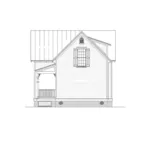 Country House Plan Rear Elevation - Pacific View Acadian Home 020D-0326 - Shop House Plans and More