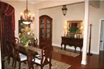 Traditional House Plan dining room Photo 05 - Southern Style Home | One-Story House with Photos