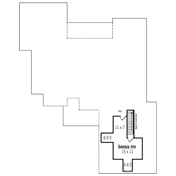 Traditional House Plan Second Floor - Southern Style Home | One-Story House with Photos