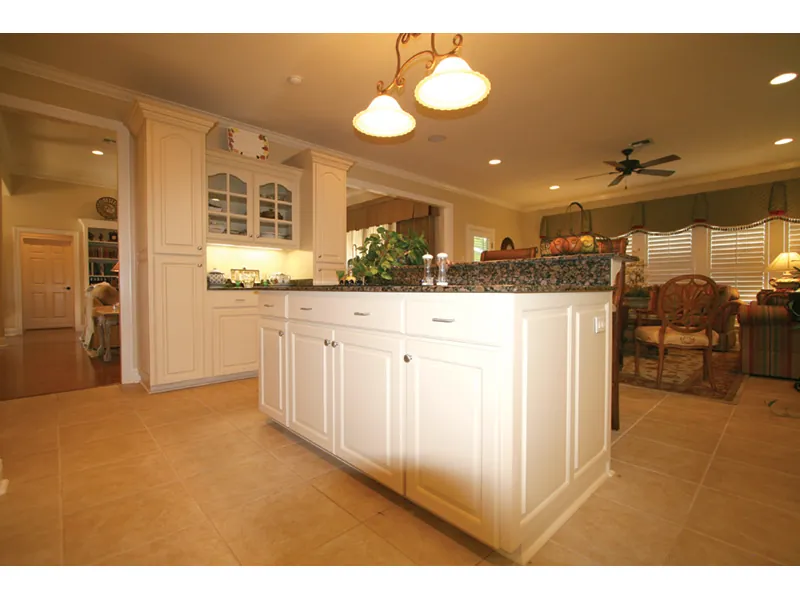 Traditional House Plan Kitchen Photo 01 - Southern Style Home | One-Story House with Photos