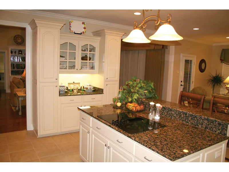 Traditional House Plan Kitchen Photo 05 - Southern Style Home | One-Story House with Photos