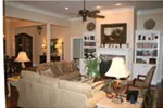 Traditional House Plan Living Room Photo 09 - Southern Style Home | One-Story House with Photos