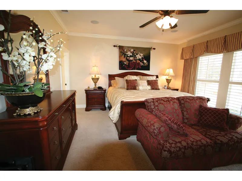 Traditional House Plan Master Bedroom Photo 04 - Southern Style Home | One-Story House with Photos