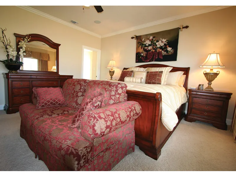 Traditional House Plan Master Bedroom Photo 05 - Southern Style Home | One-Story House with Photos