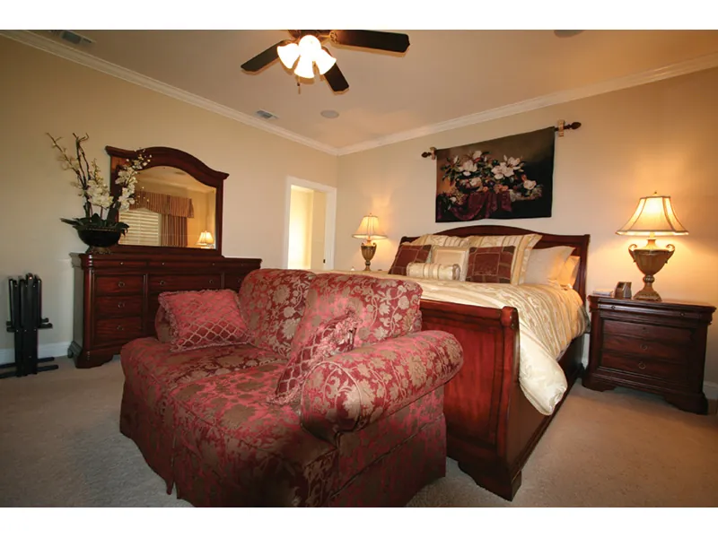 Traditional House Plan Master Bedroom Photo 09 - Southern Style Home | One-Story House with Photos