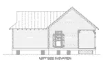 Vacation House Plan Left Elevation - Heronpond Rustic Country Cabin 020D-0330 - Search House Plans and More