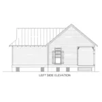 Ranch House Plan Left Elevation - Heronpond Rustic Country Cabin 020D-0330 - Search House Plans and More