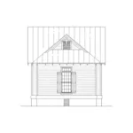 Ranch House Plan Rear Elevation - Heronpond Rustic Country Cabin 020D-0330 - Search House Plans and More