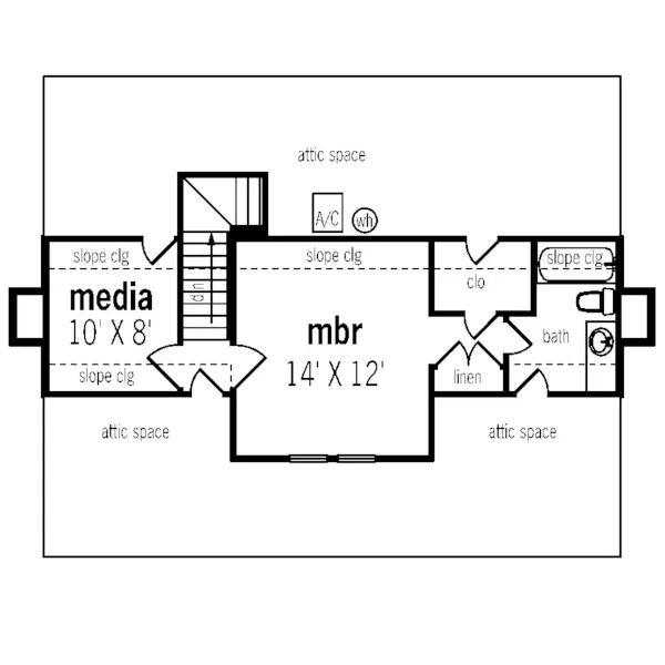 Country House Plan Second Floor - Hunters Hollow Rustic Home 020D-0331 - Search House Plans and More