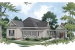 Traditional House Plan Front of Home - Moreno Ridge Ranch Home 020D-0332 - Shop House Plans and More