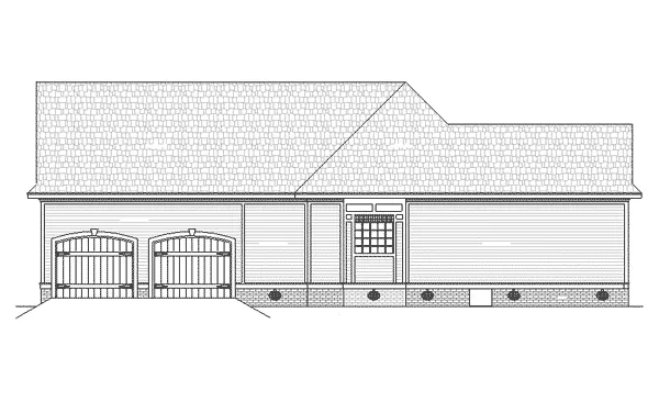 Traditional House Plan Left Elevation - Moreno Ridge Ranch Home 020D-0332 - Shop House Plans and More