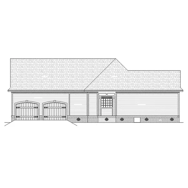 Traditional House Plan Left Elevation - Moreno Ridge Ranch Home 020D-0332 - Shop House Plans and More