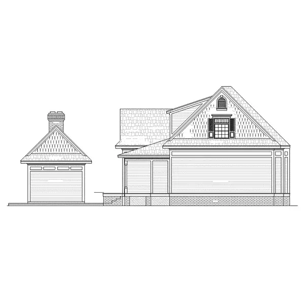 Traditional House Plan Rear Elevation - Moreno Ridge Ranch Home 020D-0332 - Shop House Plans and More