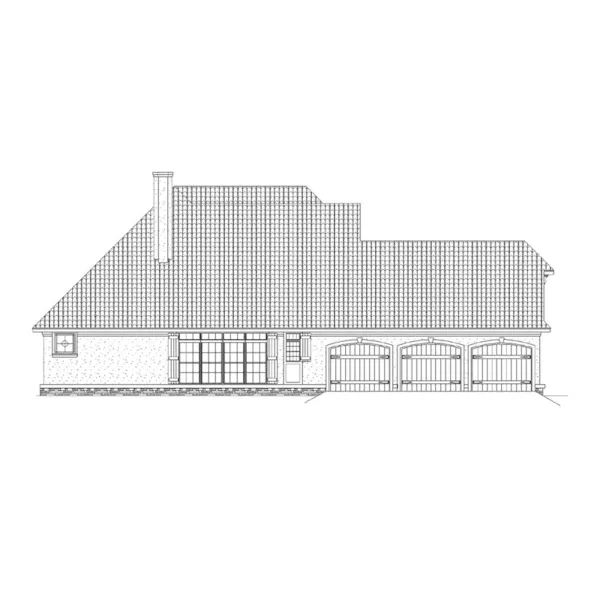 Luxury House Plan Left Elevation - Rockingham European Home 020D-0339 - Shop House Plans and More