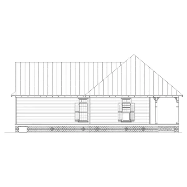 Country House Plan Left Elevation - Janesfield Southern Home 020D-0340 - Search House Plans and More