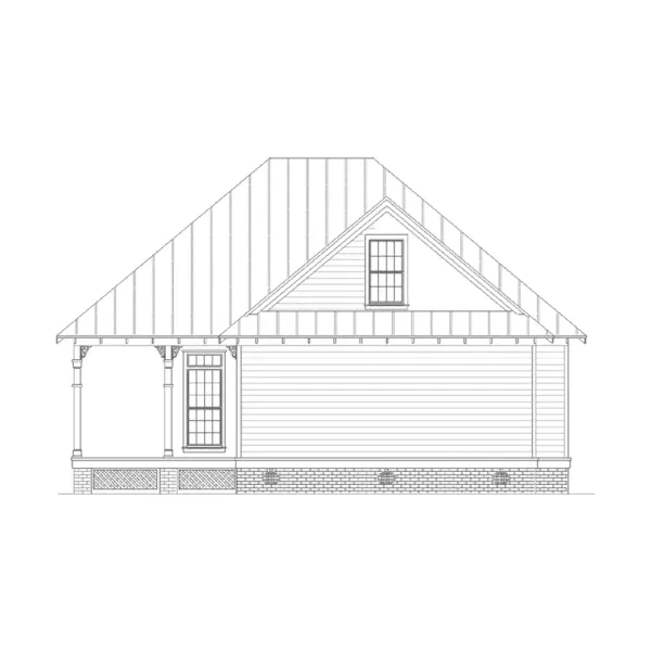 Country House Plan Rear Elevation - Janesfield Southern Home 020D-0340 - Search House Plans and More