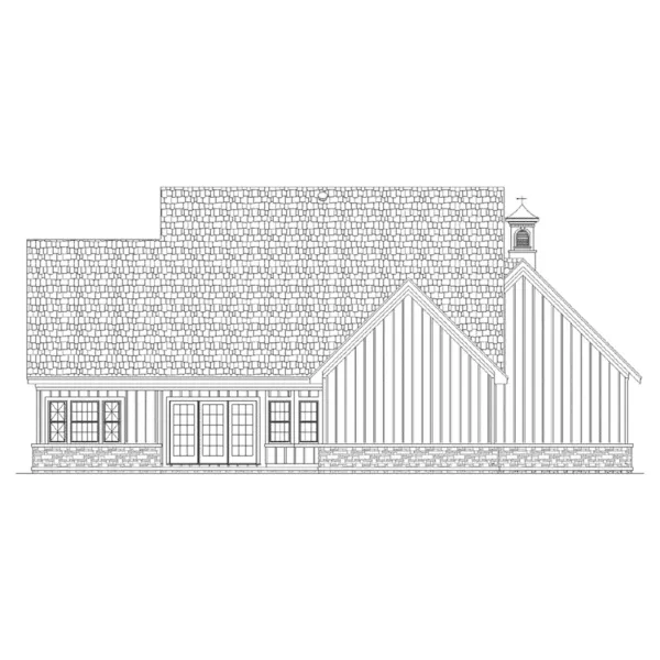 Country House Plan Rear Elevation - Ivanhoe Rustic Home 020D-0341 - Search House Plans and More