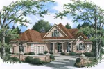 Traditional House Plan Front of Home - Laredo Point Southern Home 020D-0342 - Shop House Plans and More